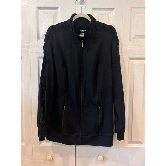 Torrid Active Mesh Panel Jacket Black Size 3 (3X) - Picture 5 of 12
